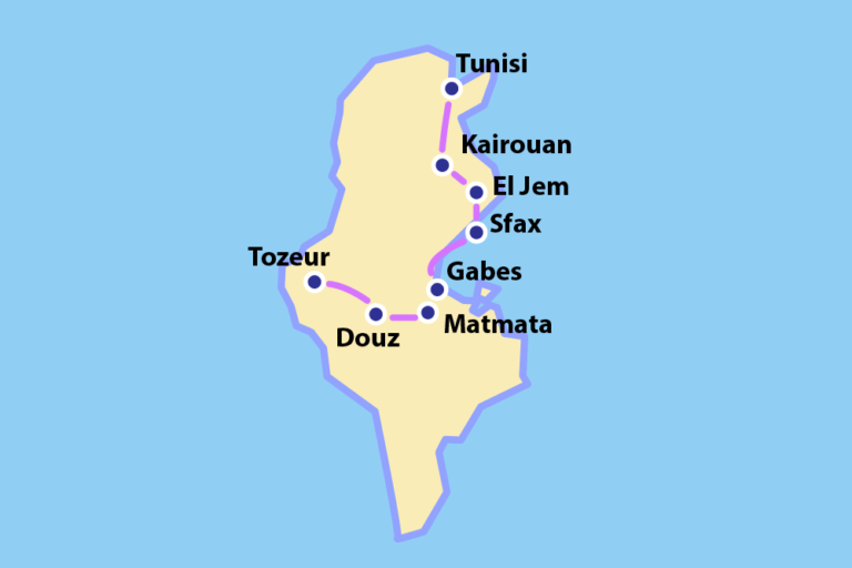 mappa Tunisia